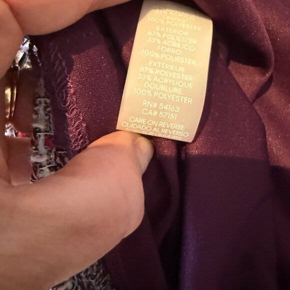 KARL LAGERFELD 8 Boucle Multi-Colored (Pink) short sleeve sheath dress - Picture 9 of 9